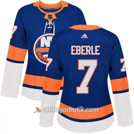 Dame Ishockey New York Islanders Tröja Jordan Eberle 7 Adidas 2017-2018 Blå Authentic